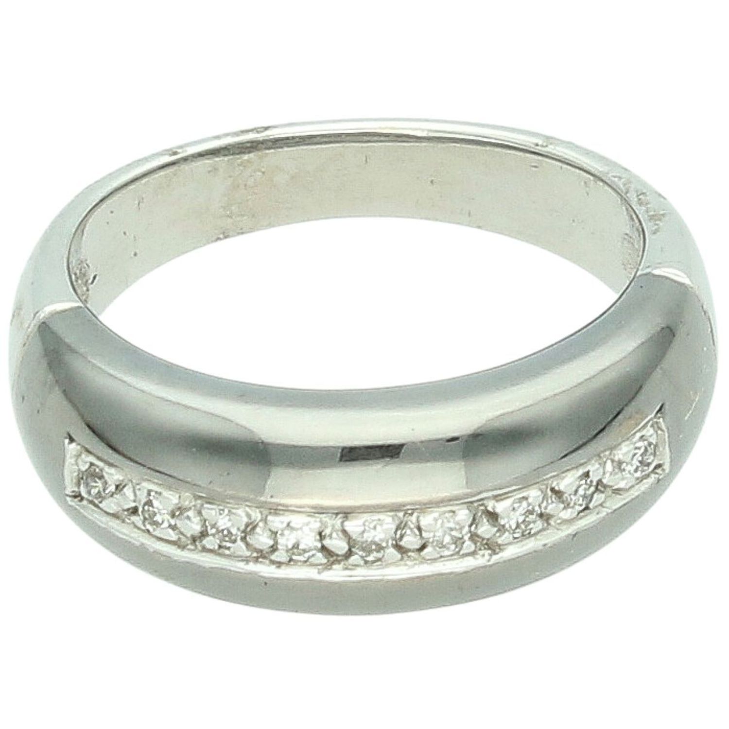 Złoty Pierścionek z Diamentami 585 – Białe Złoto  Rozmiar 12  9 × 0,10 ct Au.jpg